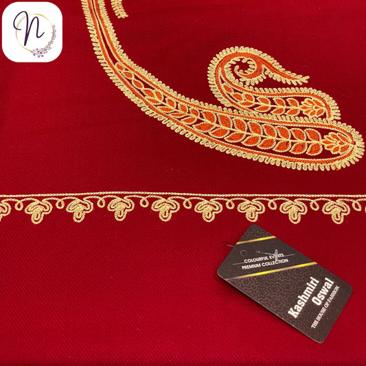 Kashmiri oswal Red Shawl