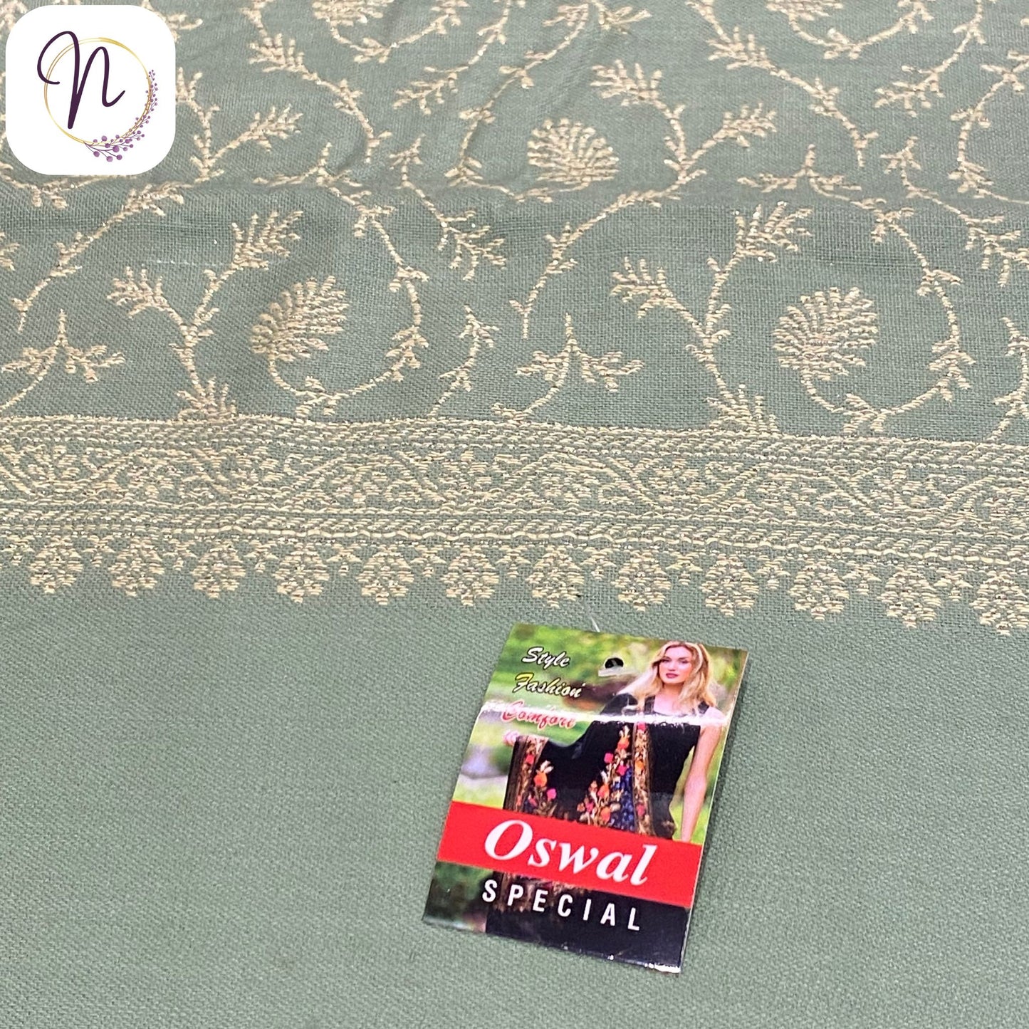 Oswal Green Shawl