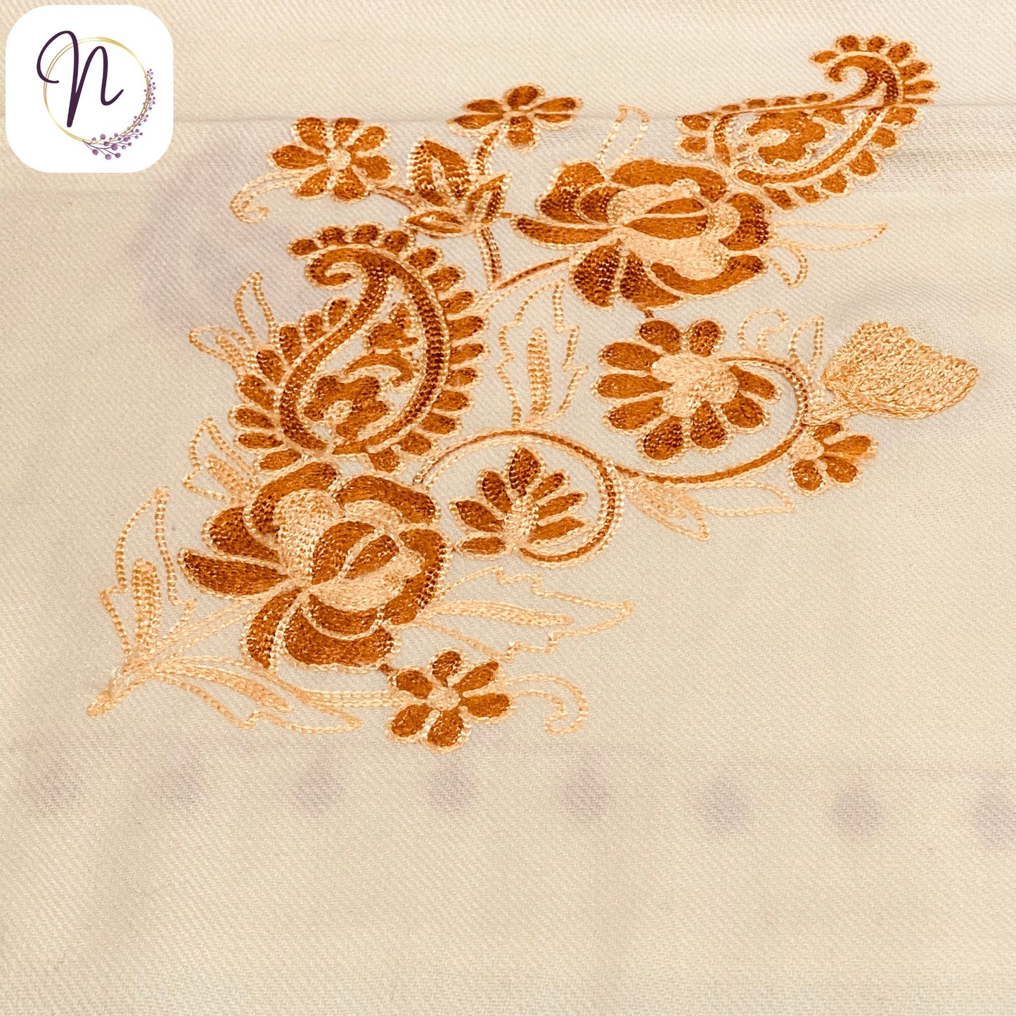 Kashmiri oswal Beige Shawl