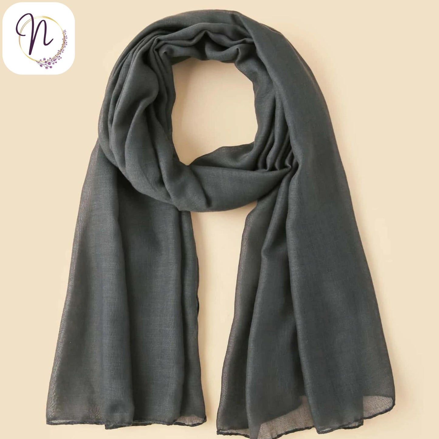 Dark gray Hijab