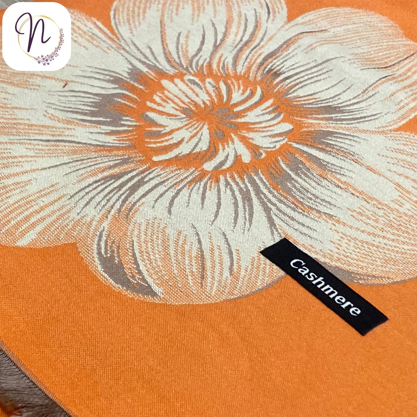 Cashmere Orange Shawl