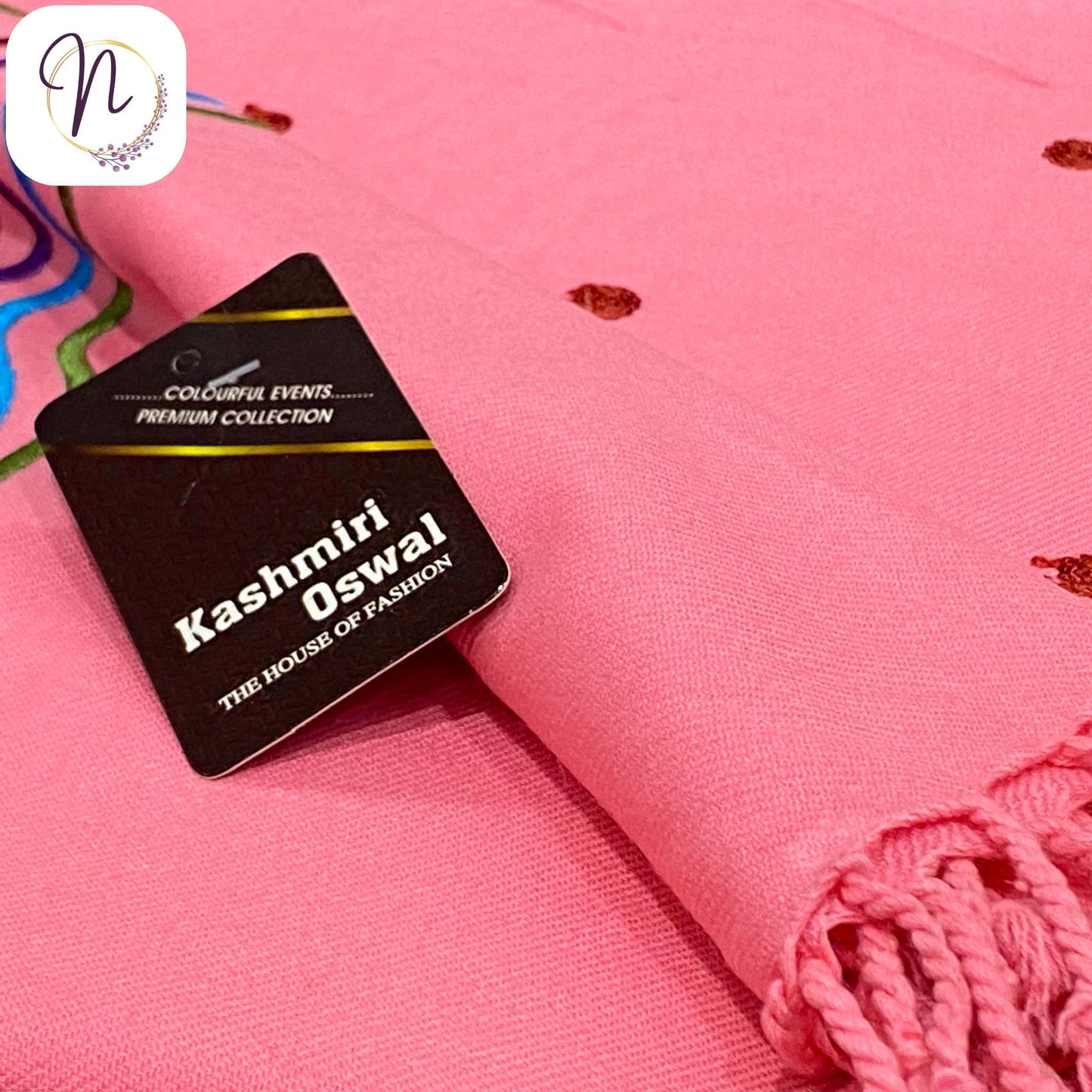 Kashmiri oswal Pink Shawl