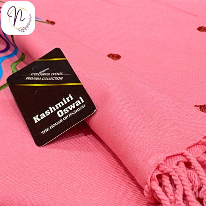 Kashmiri oswal Pink Shawl