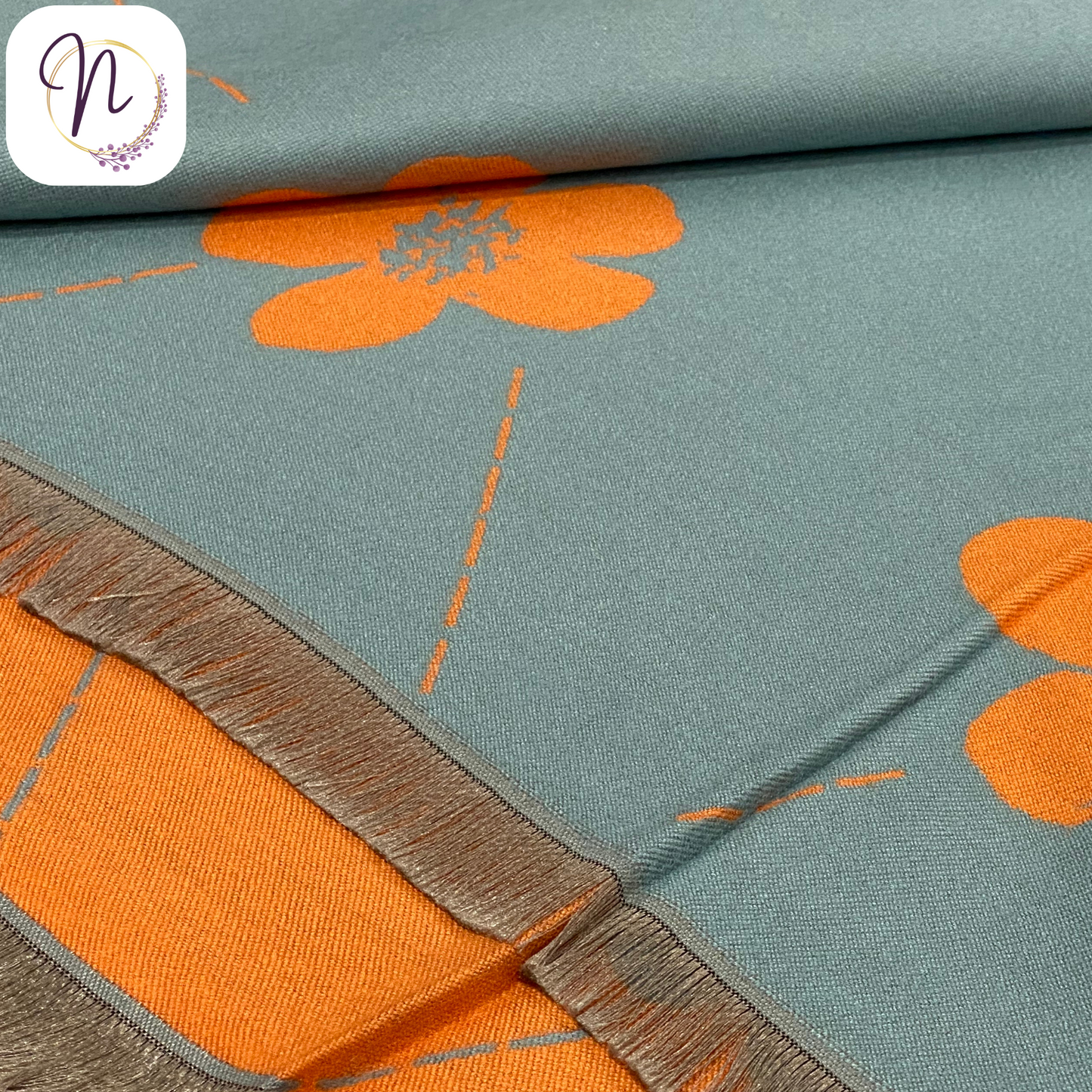 Cashmere Orange Shawl