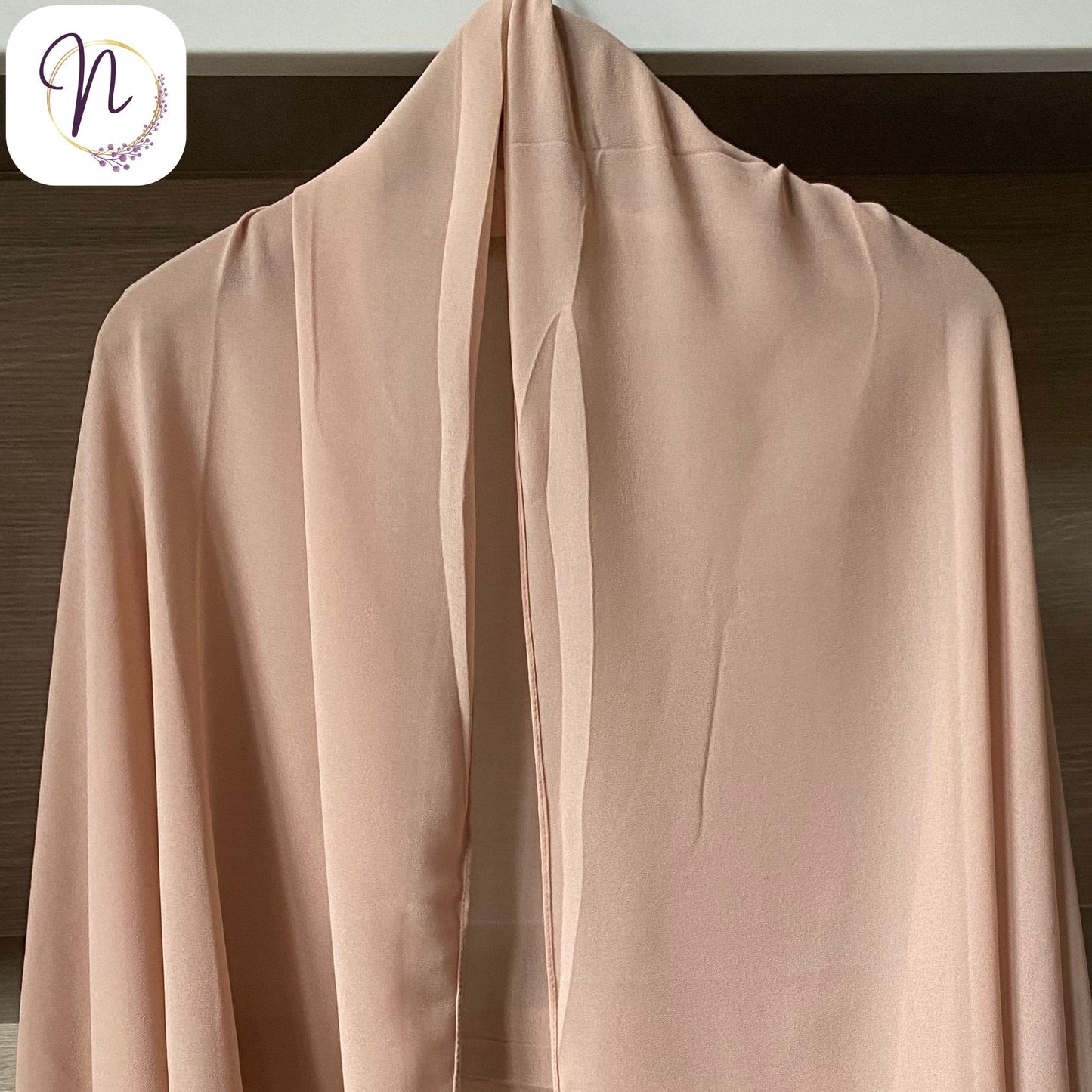 Nude pink Hijab