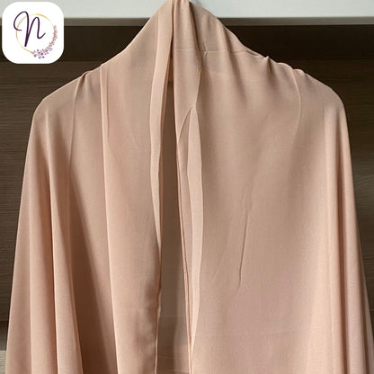 Nude pink Hijab