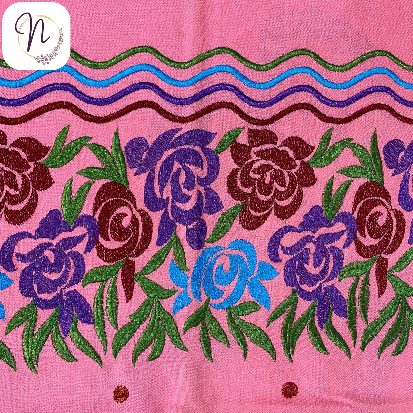 Kashmiri oswal Pink Shawl
