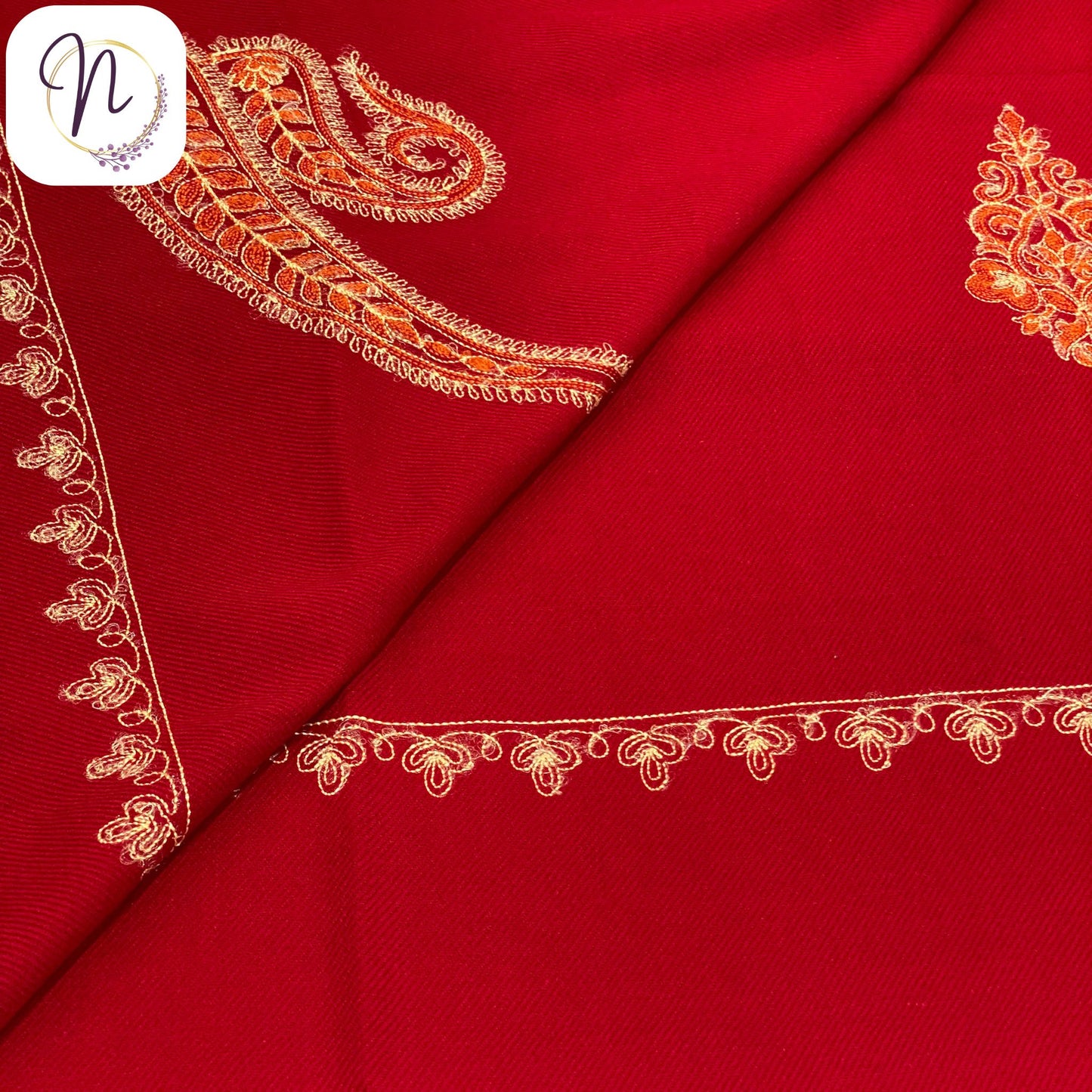 Kashmiri oswal Red Shawl