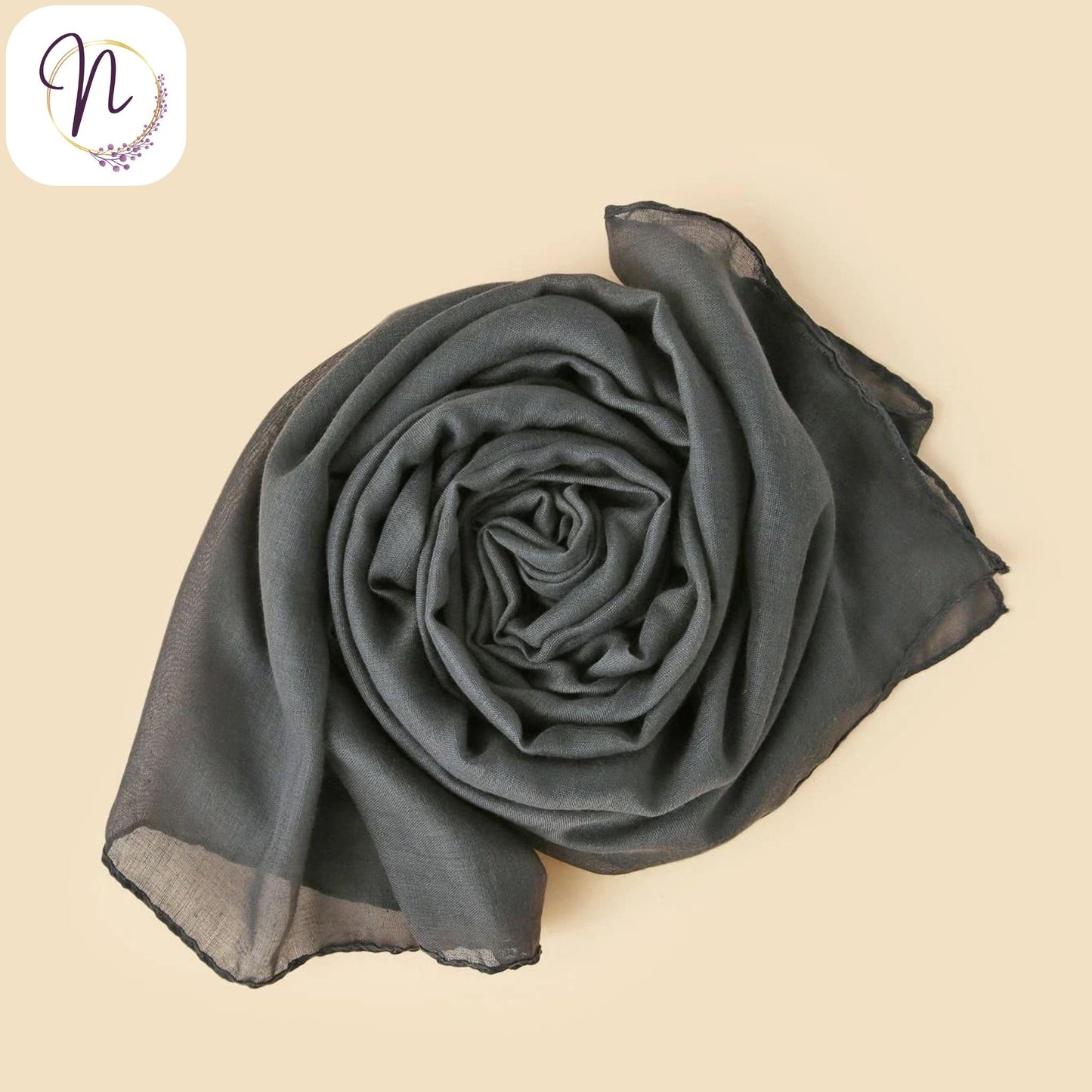 Dark gray Hijab