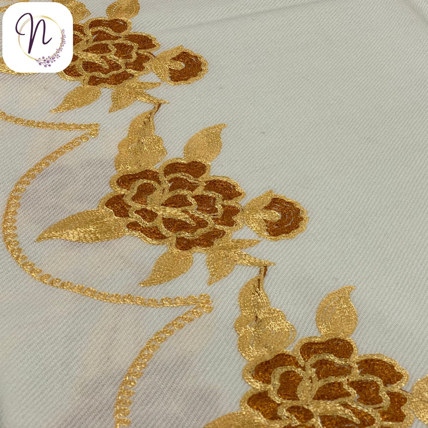 Kashmiri oswal White Shawl