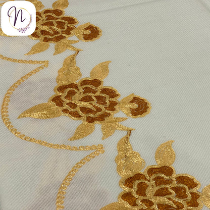 Kashmiri oswal White Shawl