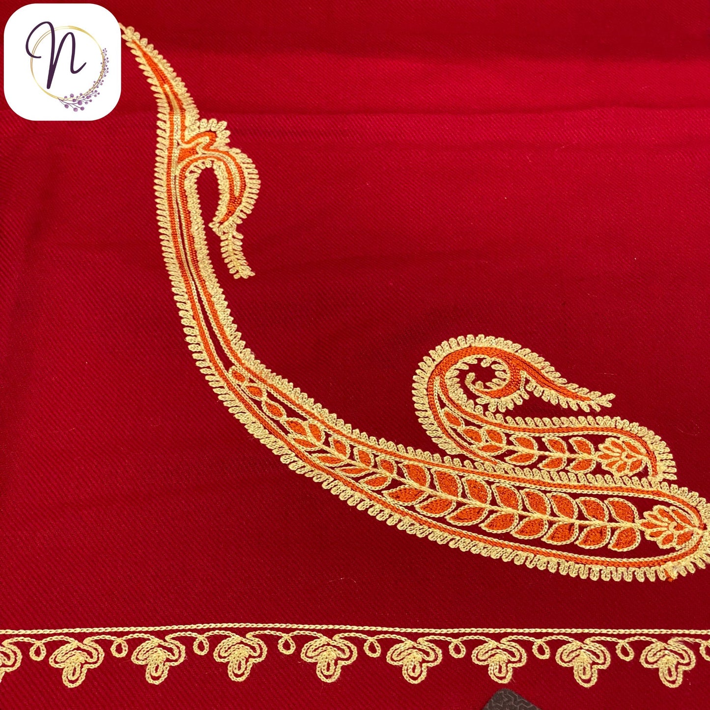 Kashmiri oswal Red Shawl