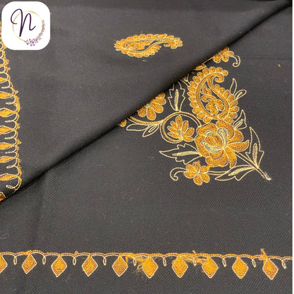 Kashmiri oswal Black Shawl