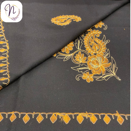 Kashmiri oswal Black Shawl