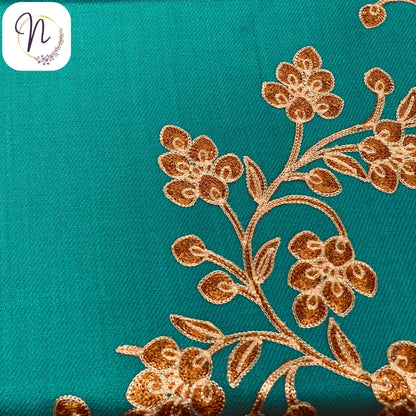 Kashmiri oswal Turquoise Shawl